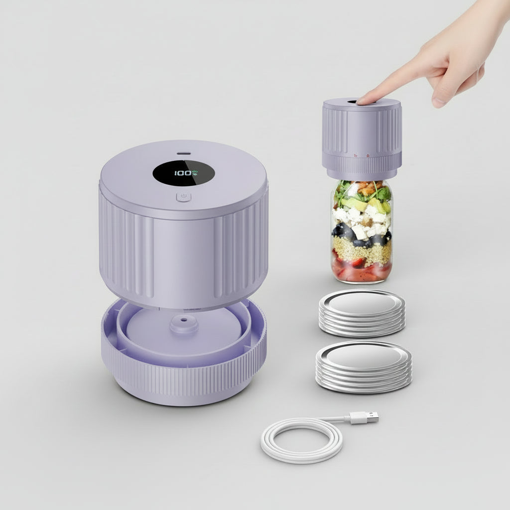 Elektrische Vacumeersealer Mason Jars Draadloos Voedselbewaren