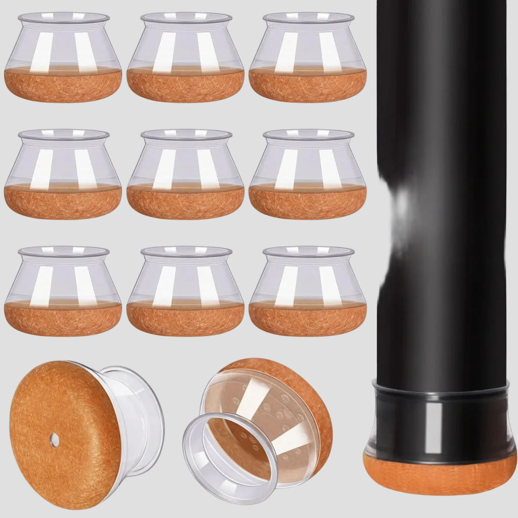 Felt Gliders Chair Leg Protectors Square Silicone Felt