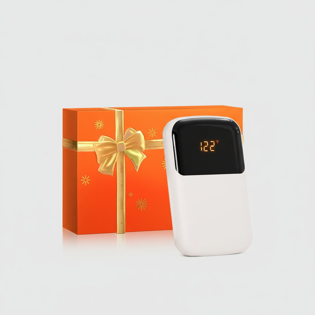 Aquecedores de Mãos Recarregáveis Ecrã LED 3 Definições de Calor