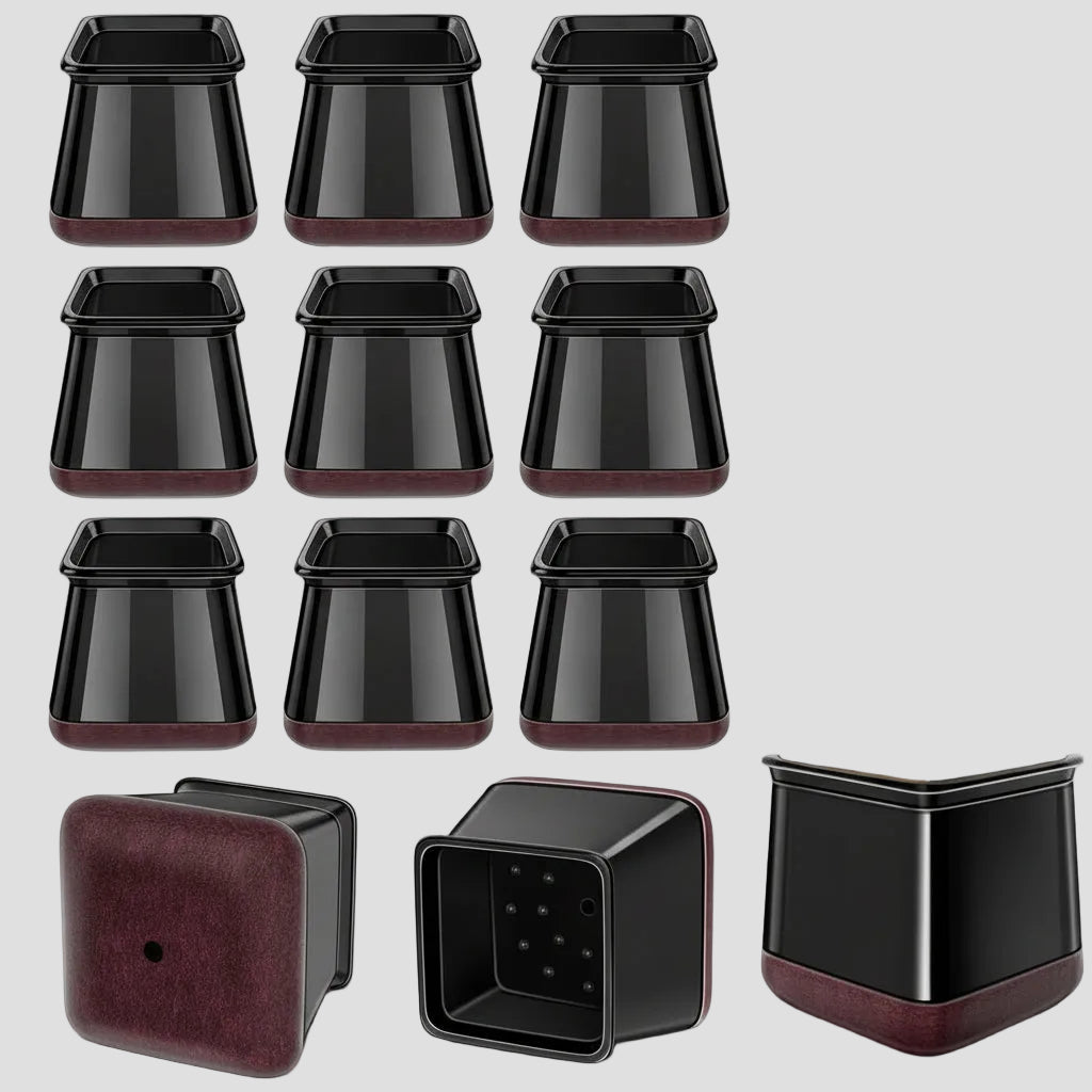 Protectores para Pés de Cadeira em Feltro de Silicone Silencioso