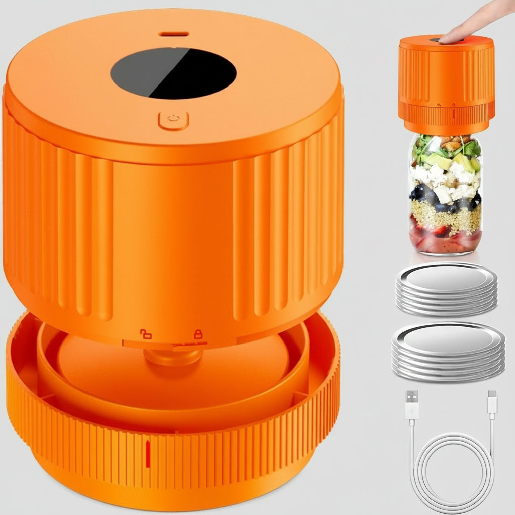 Elektrische Vacumeersealer Mason Jars Draadloos Voedselbewaren