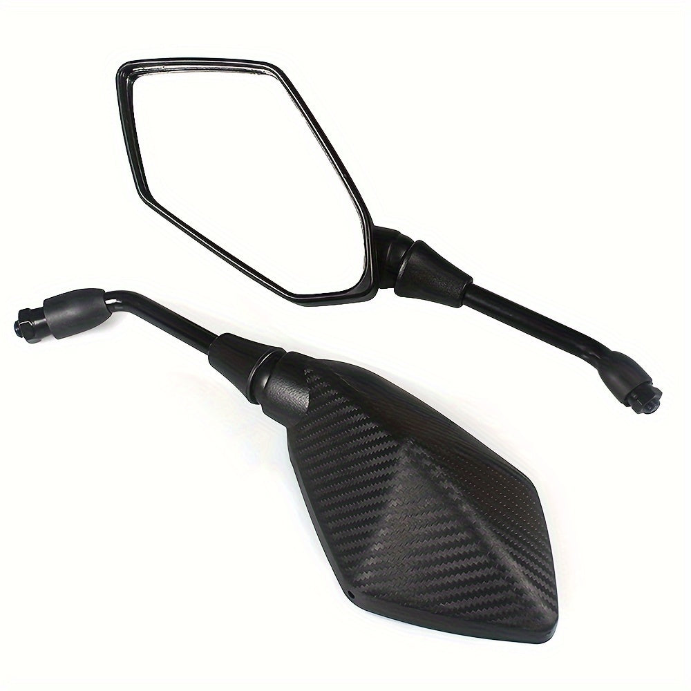 2pcs Universele 10mm Motorfiets Achteruitkijkspiegels – Veiligheidsspiegels voor ATV, UTV, Scooter Accessoires