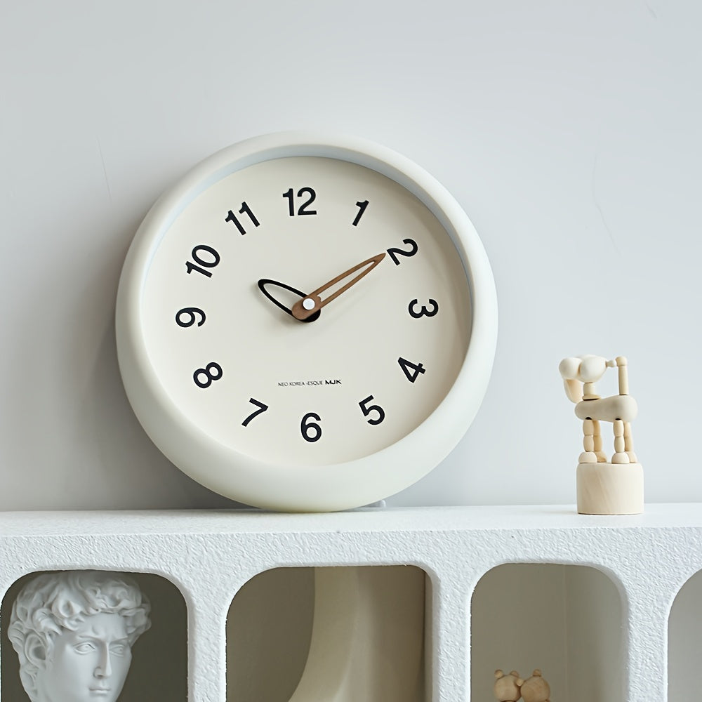 SilenceTime - Reloj de pared silencioso de 10 pulgadas para dormitorio y sala de estar