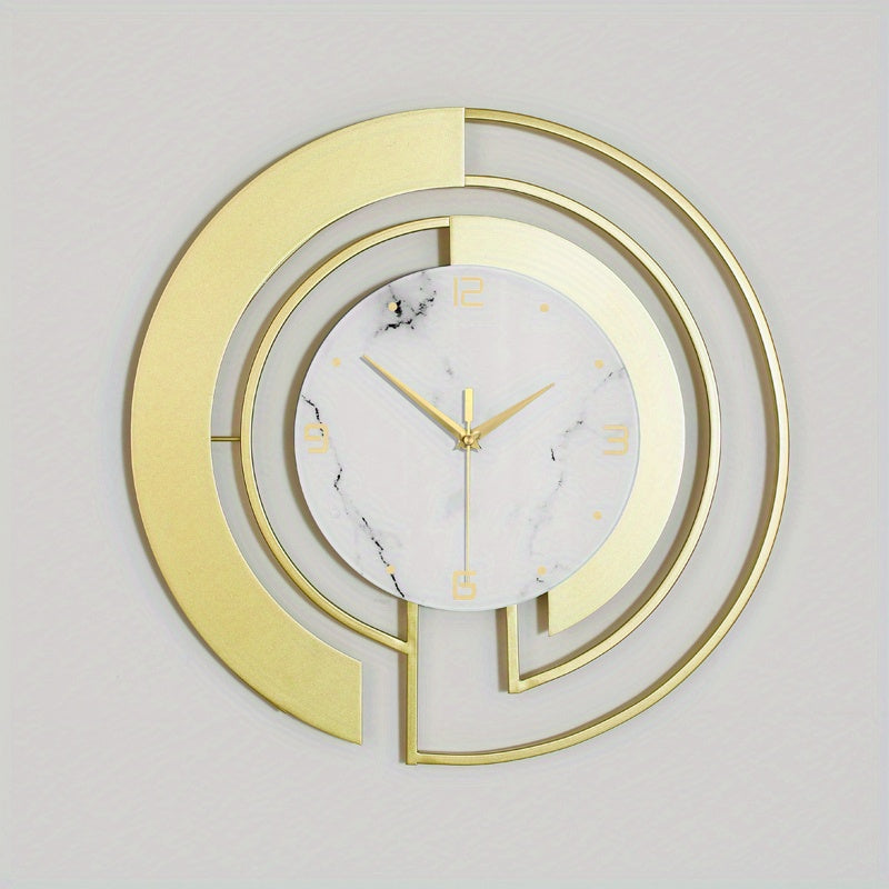 LuxuryTime - Moderne Metalen Wandklok, 18 Inch
