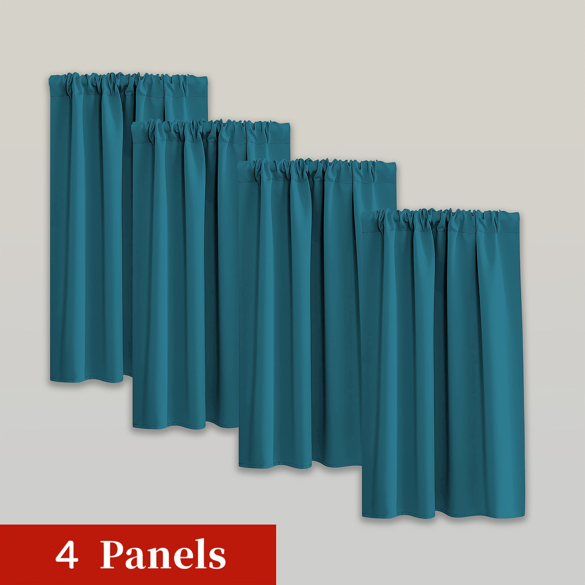 Blackout Curtains - Moderne Verduisterende Gordijnen Set van 4 Stuks