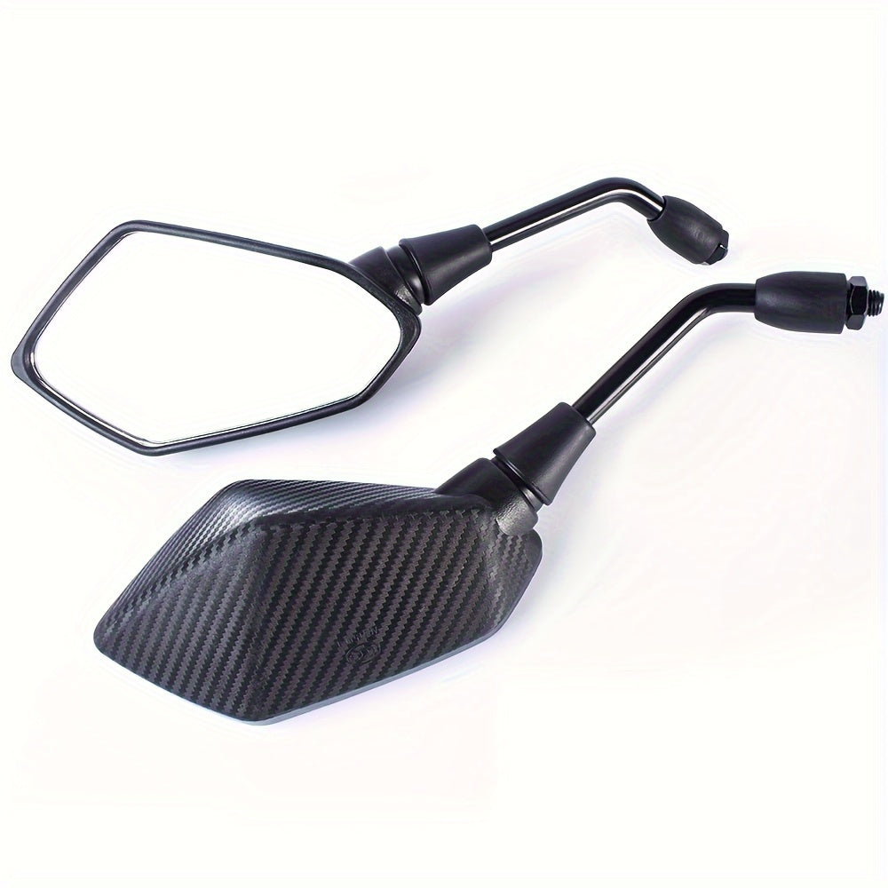2pcs Universele 10mm Motorfiets Achteruitkijkspiegels – Veiligheidsspiegels voor ATV, UTV, Scooter Accessoires