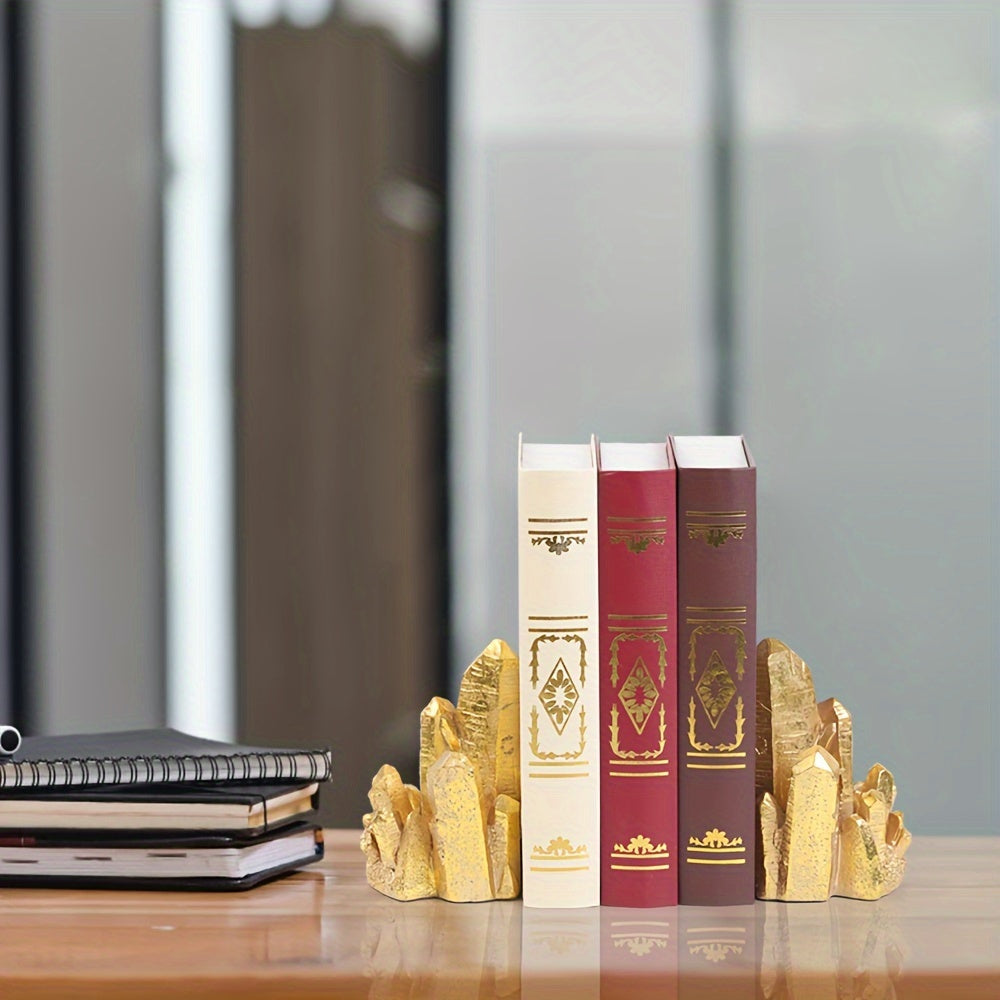 CrystalForm - Set di 2 Fermalibri in Resina Stile Vintage