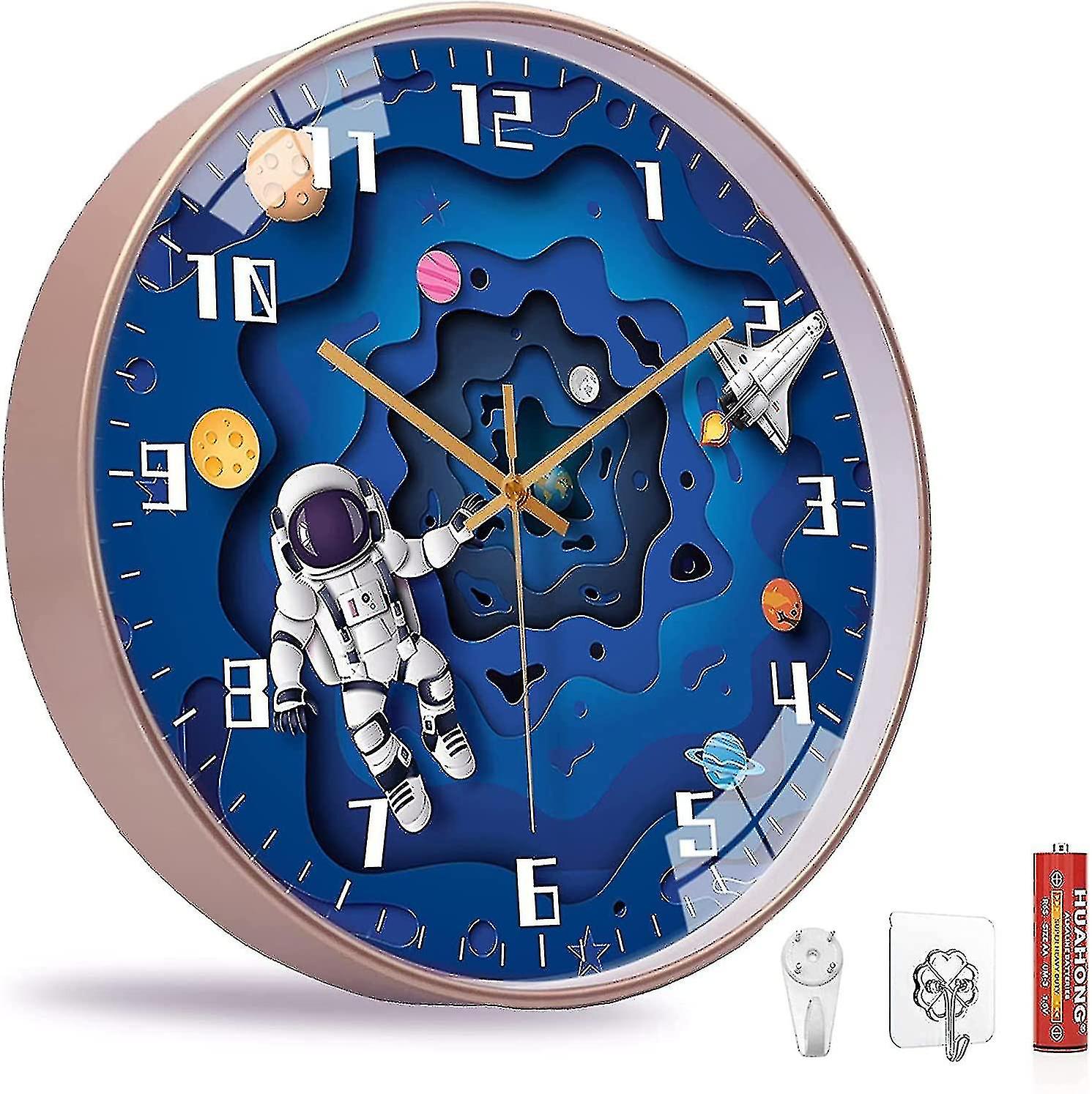 Space Travel Children's Wall Clock