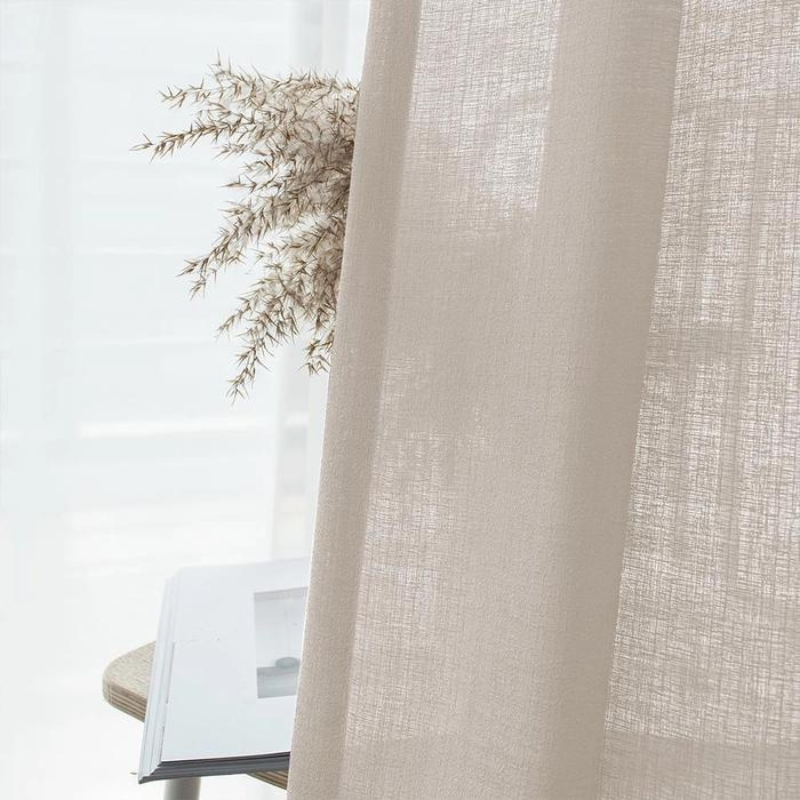 Purple Semi-Transparent Curtains Soft Roof