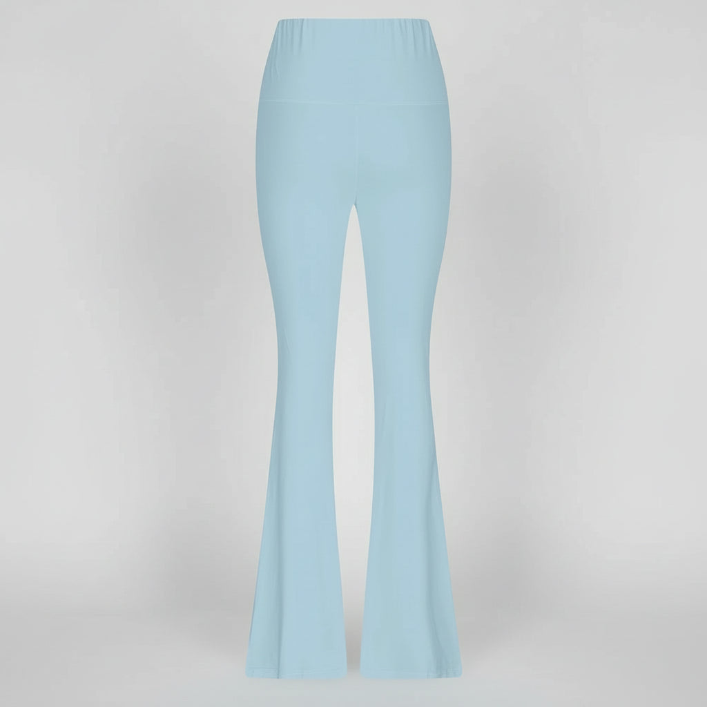 Dames Broek Wide Leg Flowy Stretch Comfort Lange Pantalon