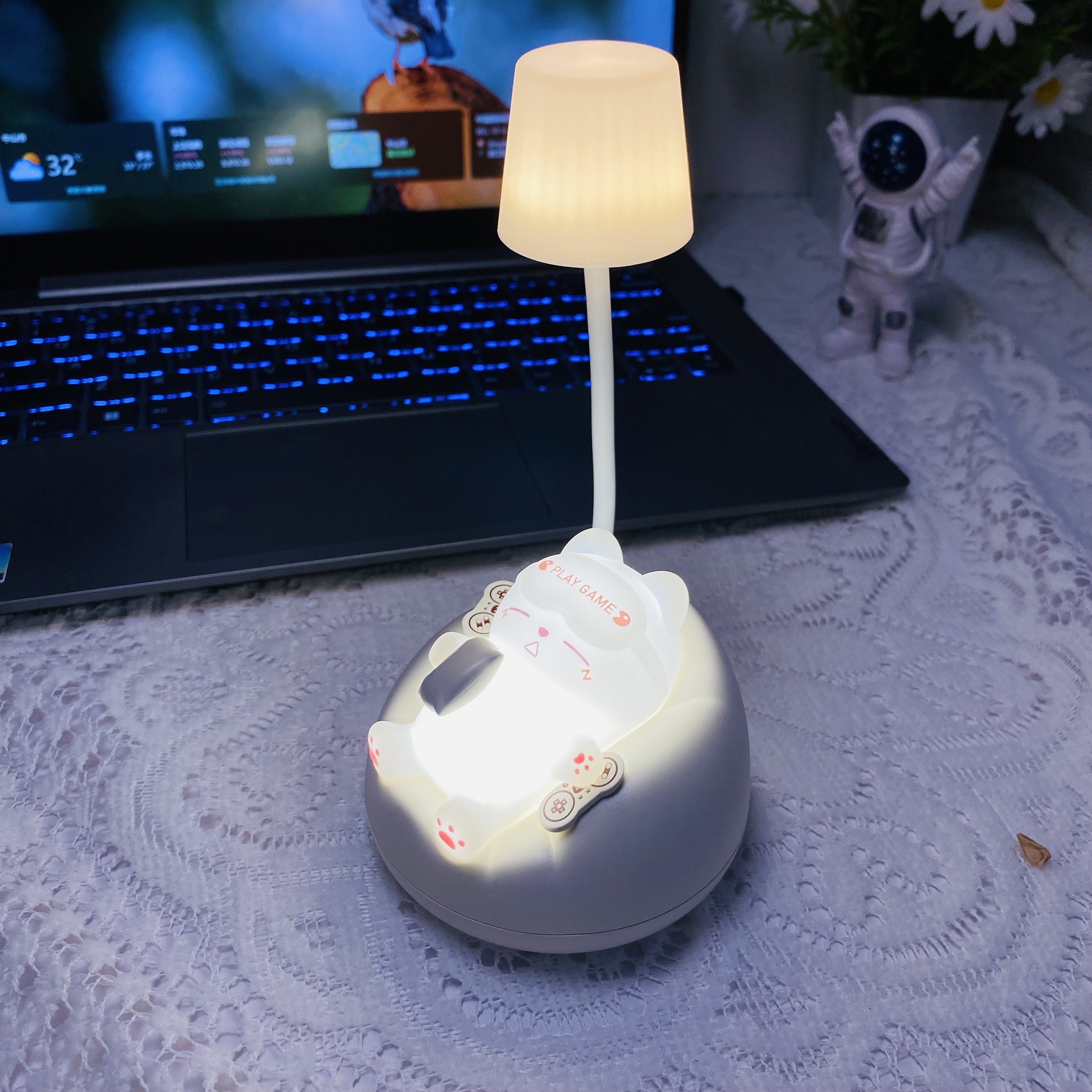 SleepyKitten - USB Oplaadbaar LED Kat Nachtlampje