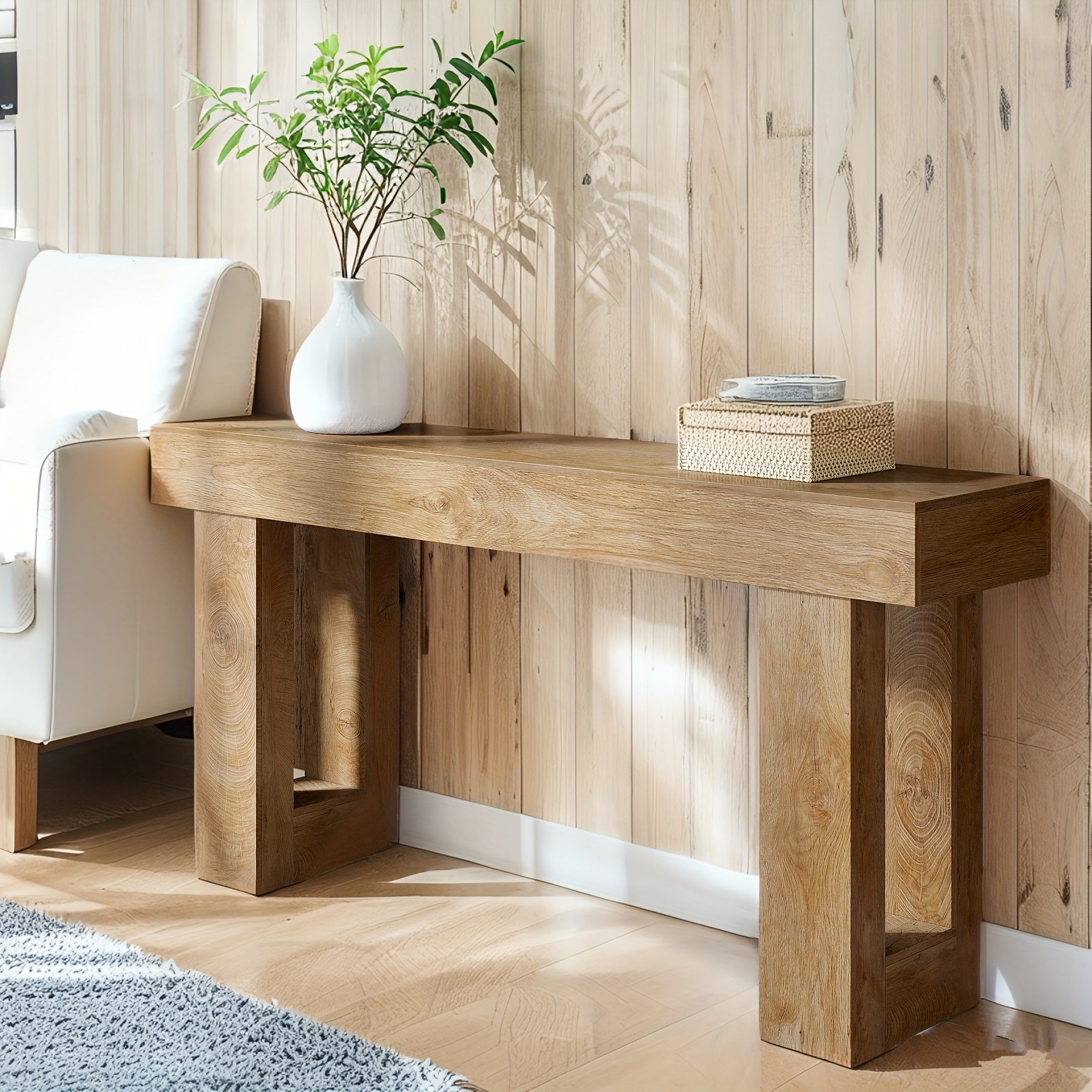 Mesa Lateral Mesa de Fazenda de Madeira Hall Sala de Estar Multifuncional