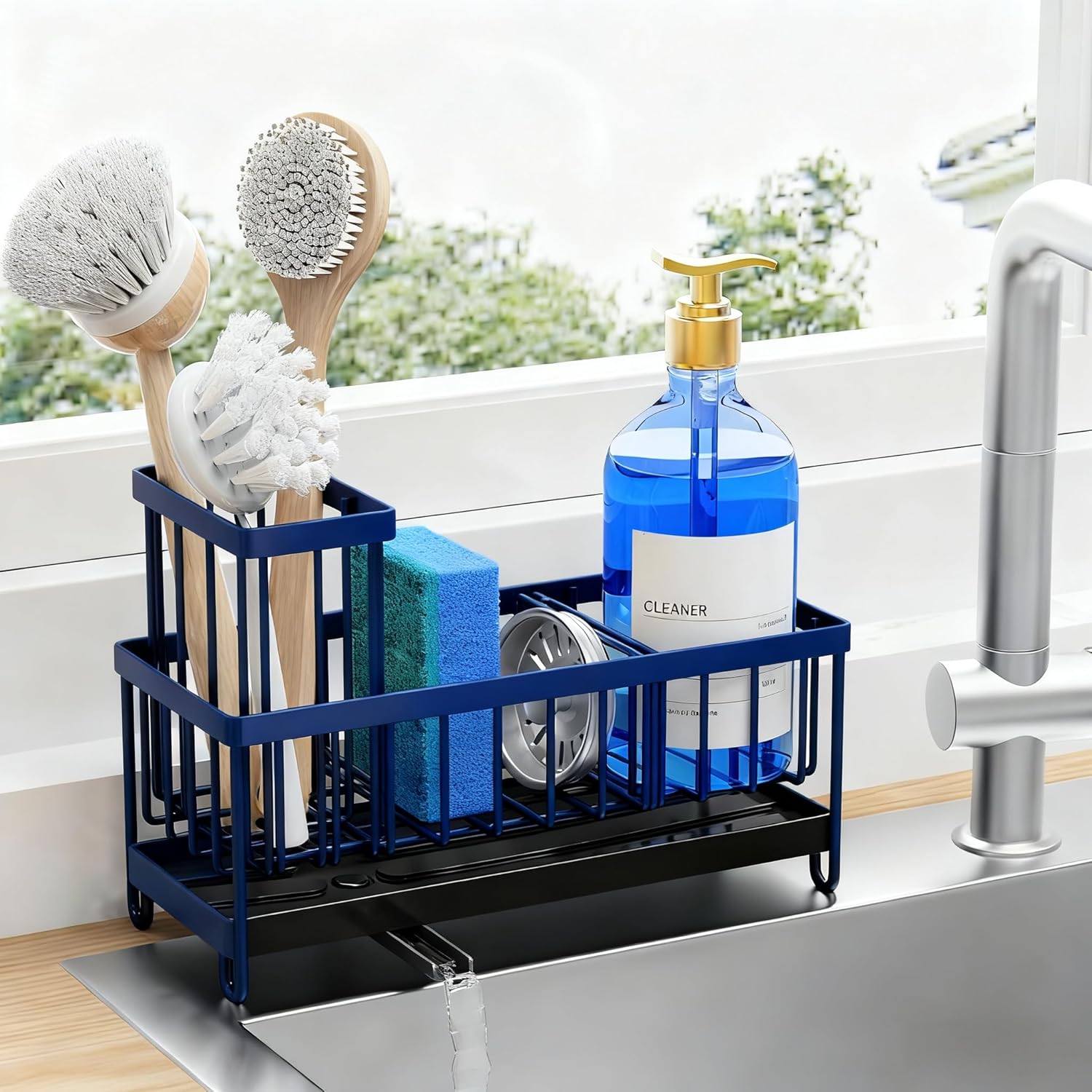 Stainless Kitchen Sink Holder Organizer Sponge Tool