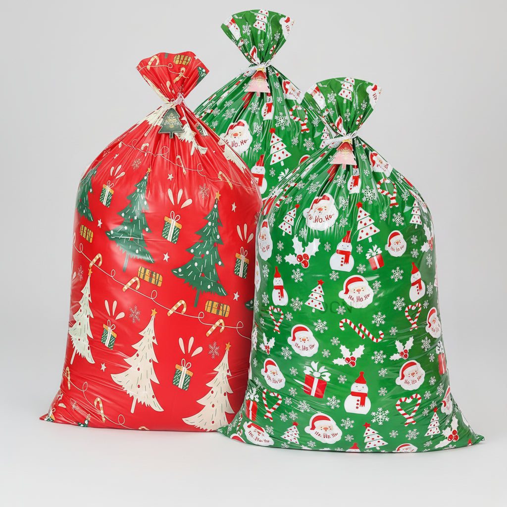 Cadeauzak Kerst Trekkoord Herbruikbare Folie Zakjes Set 40 Stuks