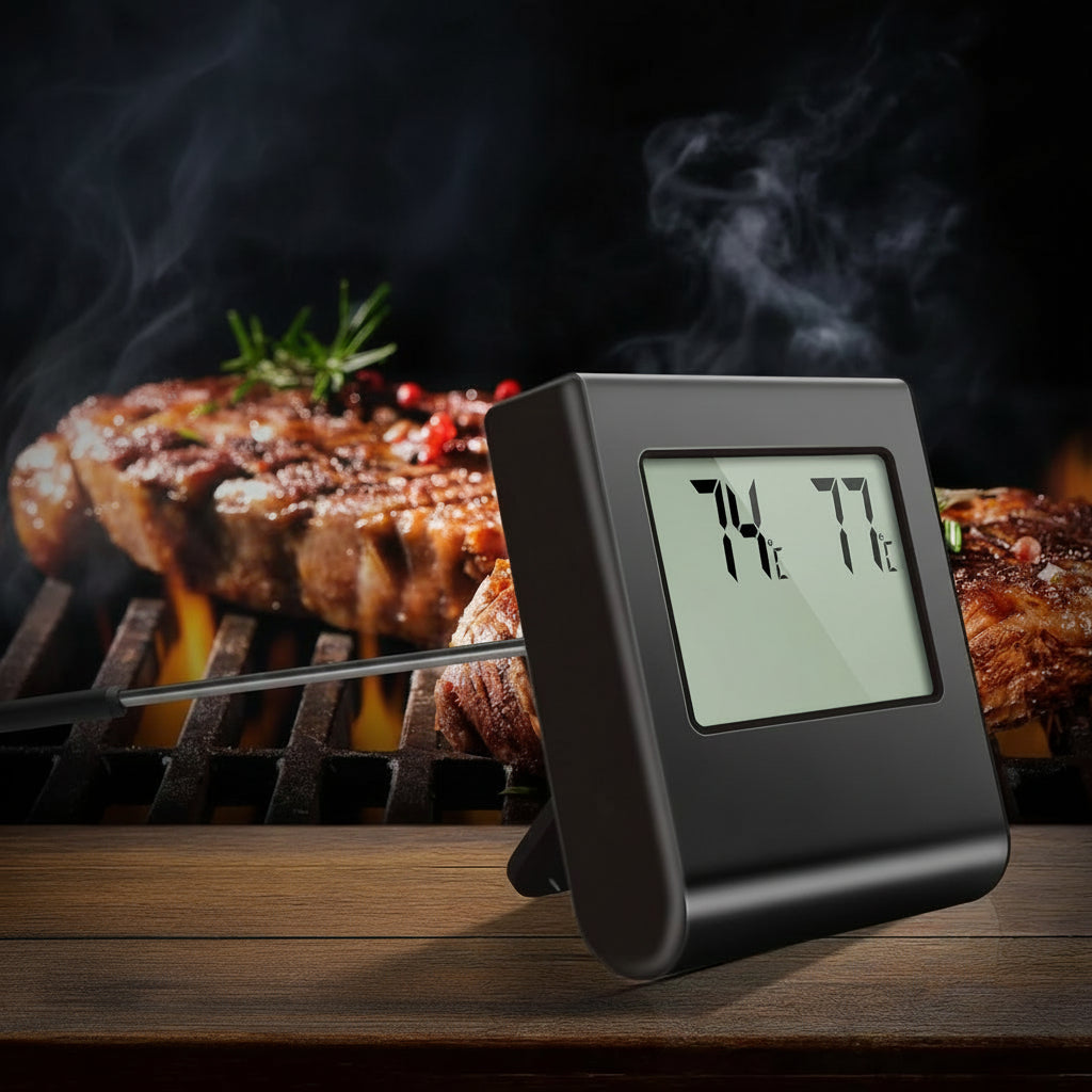 Vleesthermometer Digitaal Oven BBQ Met Kabel Sonde