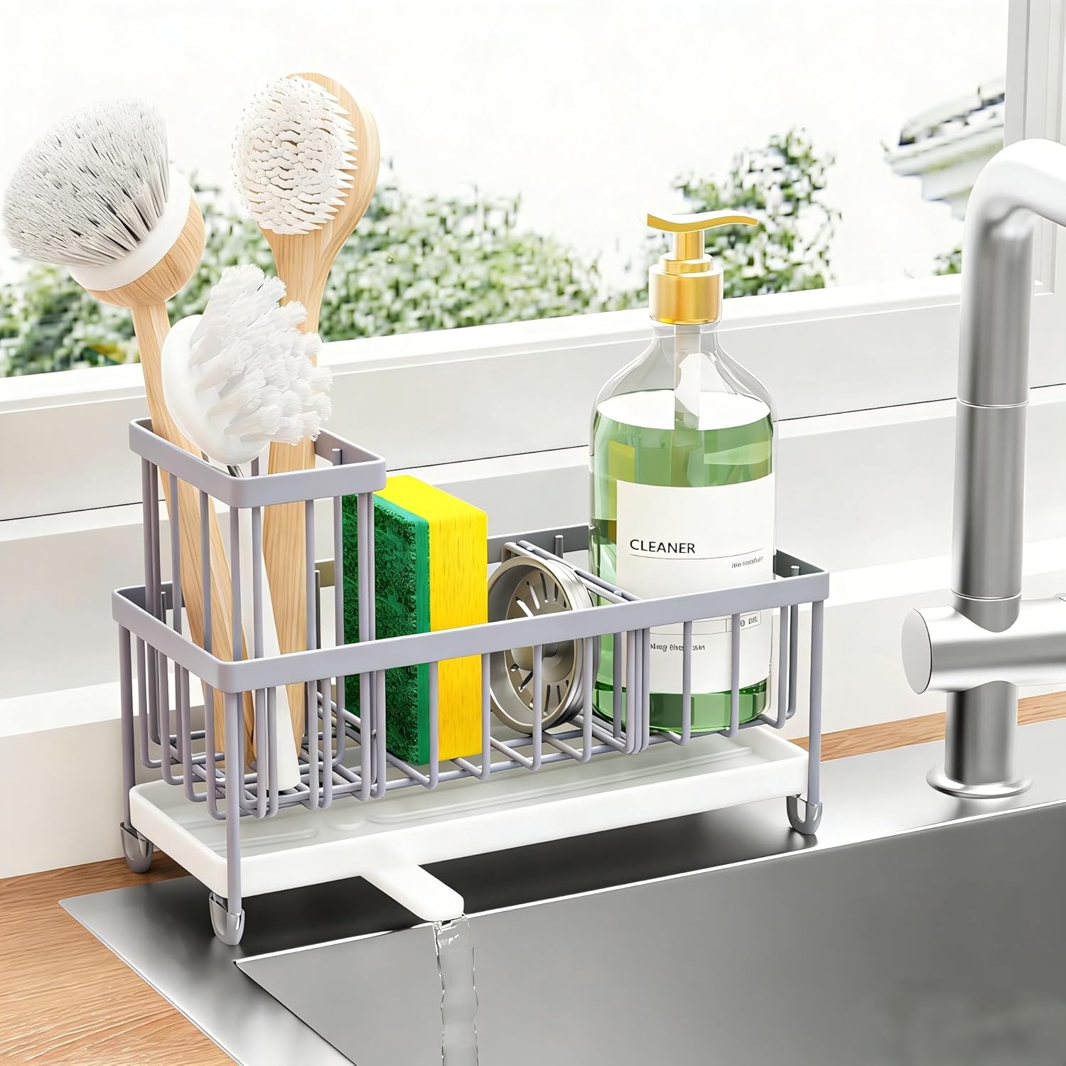 Stainless Kitchen Sink Holder Organizer Sponge Tool