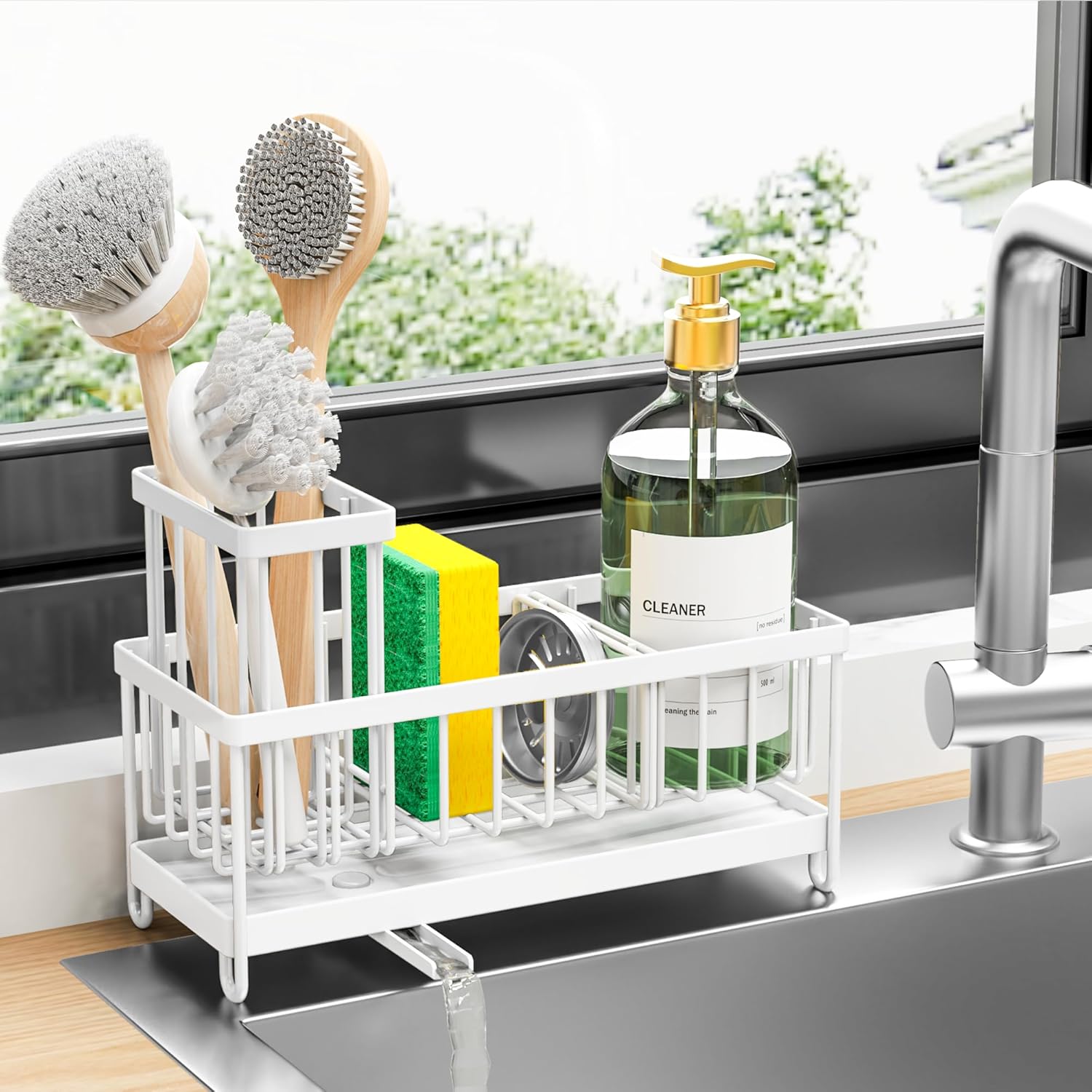Stainless Kitchen Sink Holder Organizer Sponge Tool