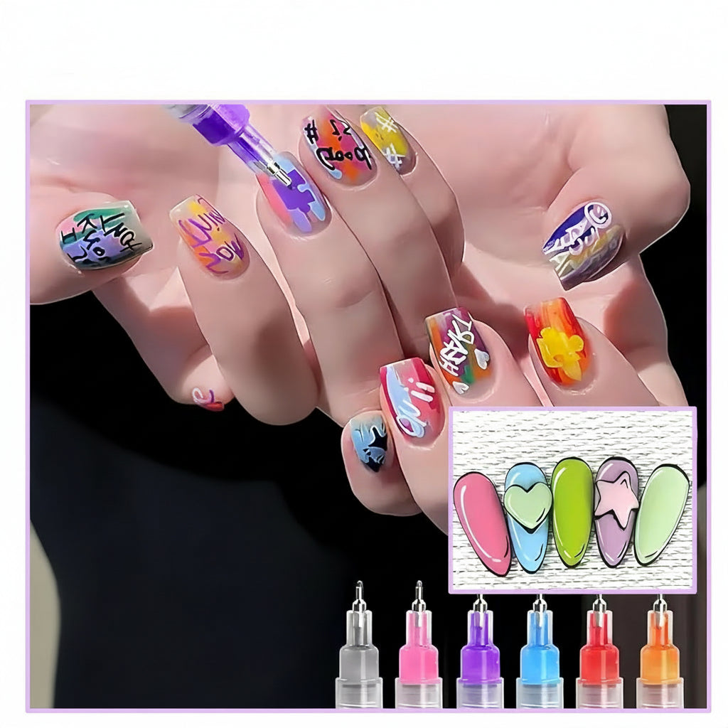 Nagellak Markers Gelnagels Kleurrijke DIY Nail Art Pennen
