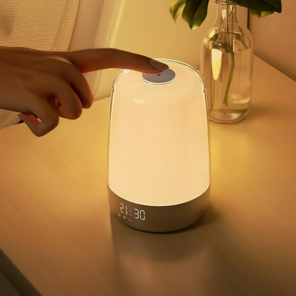 Wake Up Light Zonsopgang Wekker Nachtlamp Natuurlijke Geluiden