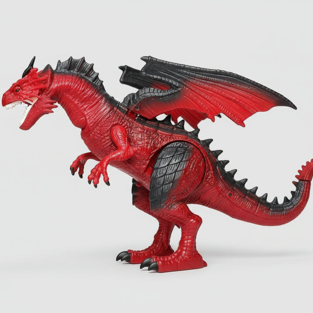 Speelgoed Draak Afstandsbediening Licht Geluid Rook