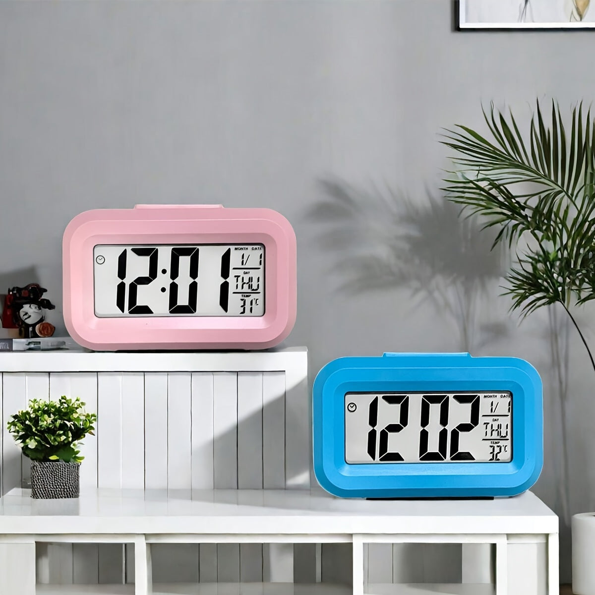 GlowClock - Digitale Wekker met Datum- en Lichtweergave
