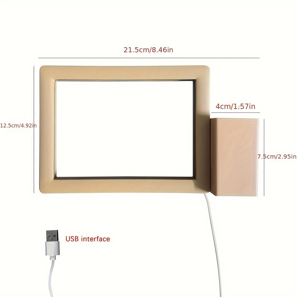 GlowNote - USB LED Nachtlamp met Overschrijfbaar Acryl Bord