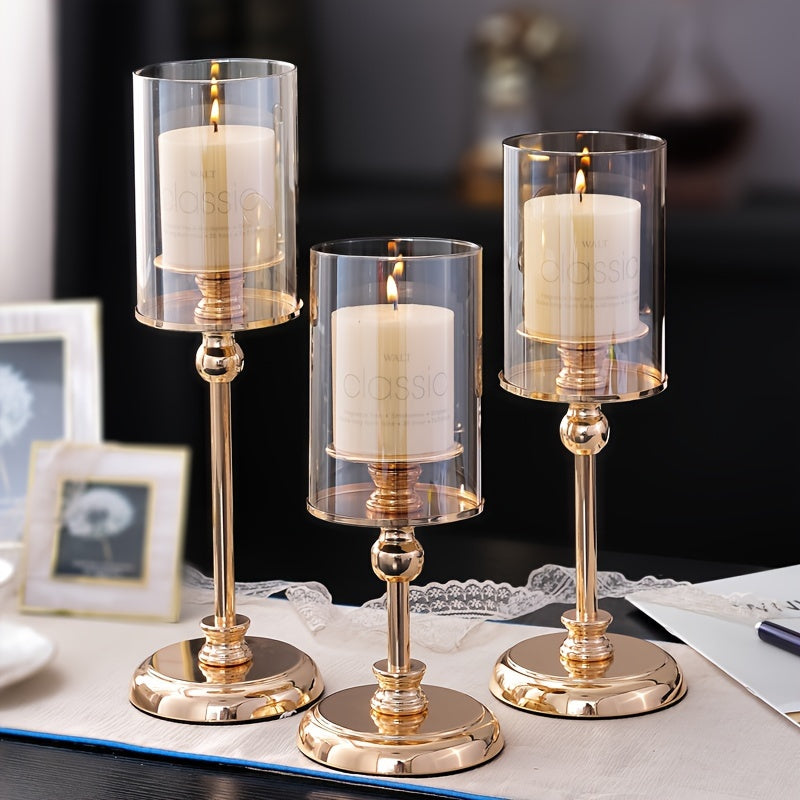 Set of 3 Silver Angelic Candle Holders - Perfect for Festive Decoration