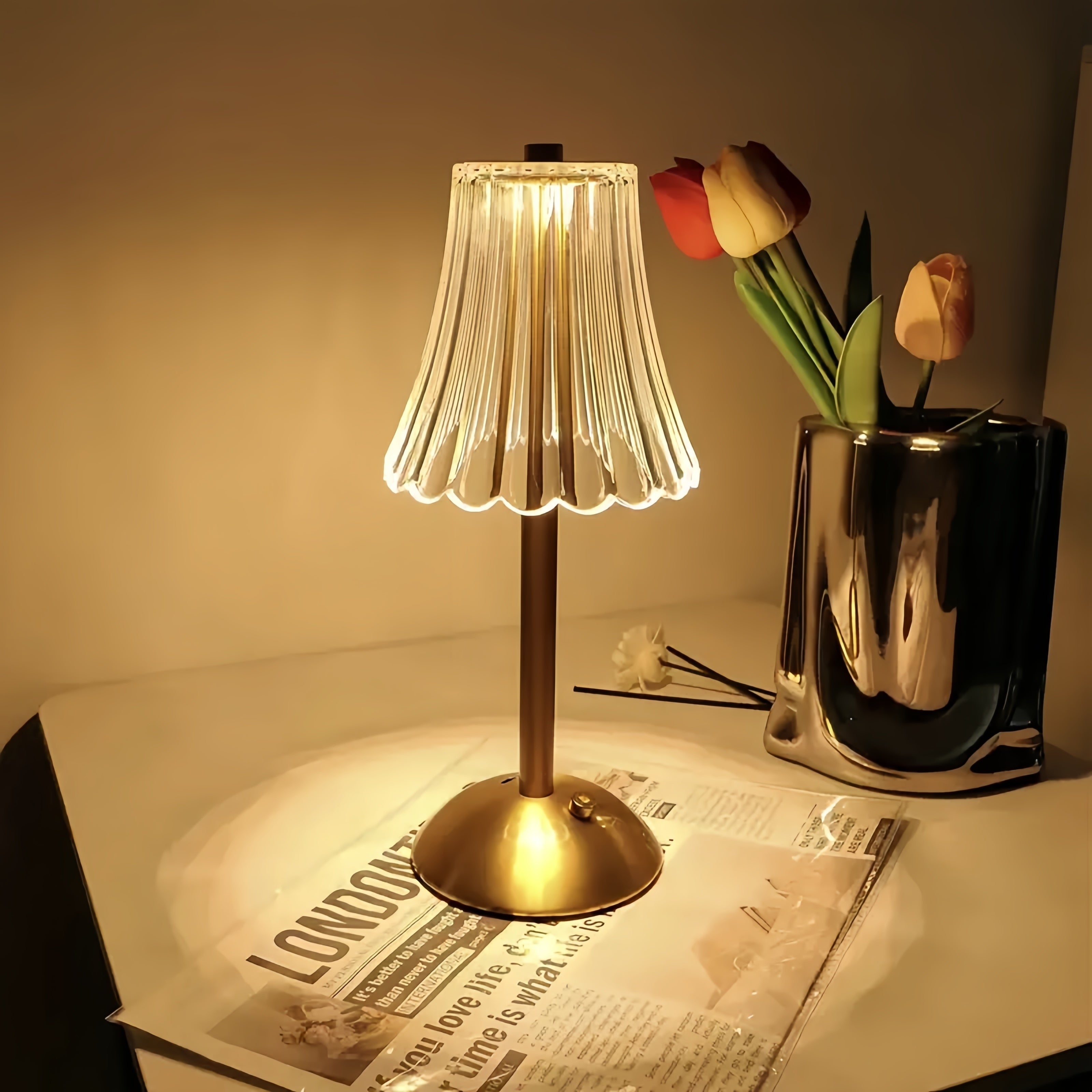 LumiGlow - Oplaadbare USB-LED Tafellamp met Touch Control
