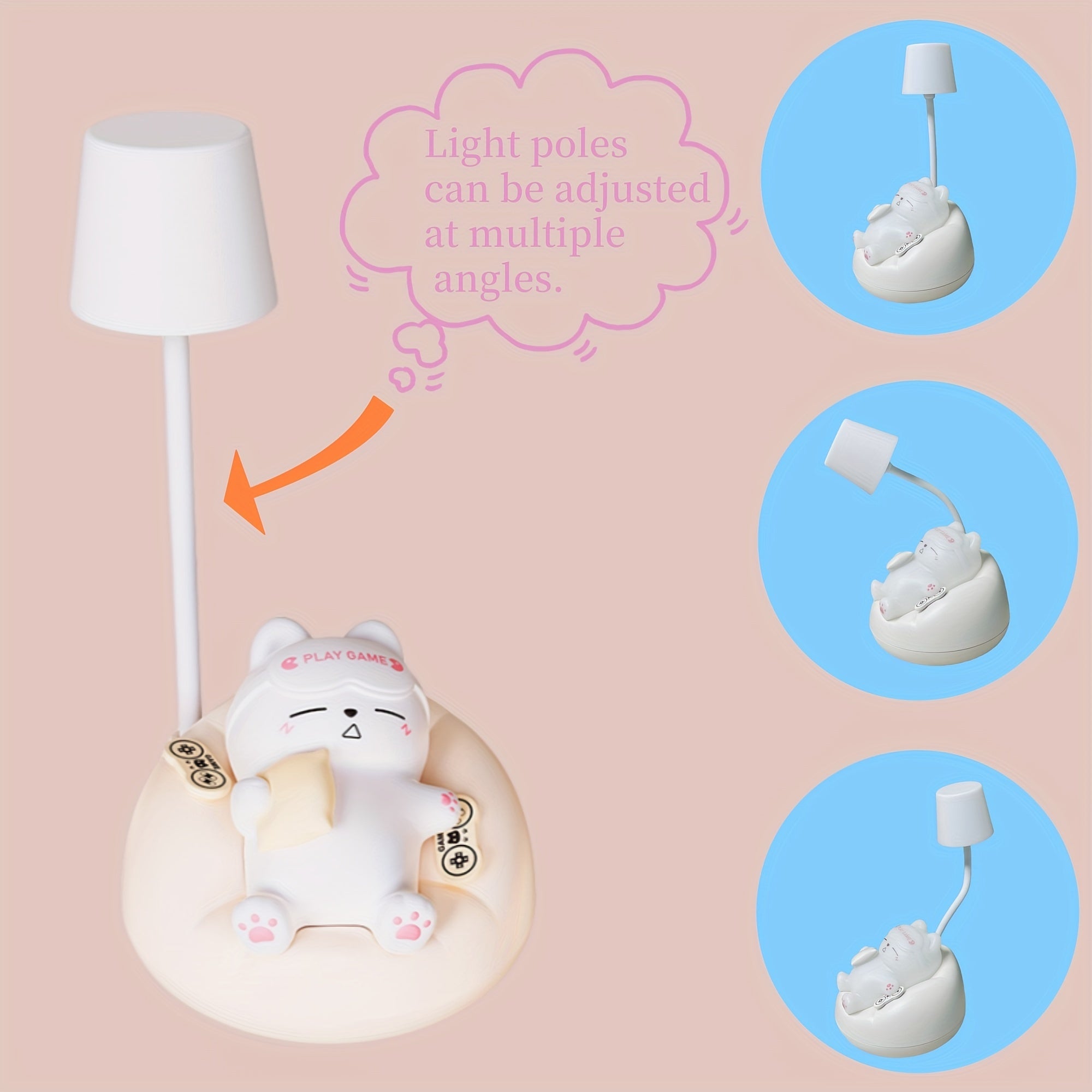 GlowCharge - LED Nachtlamp met Oplaadbare USB-Batterij