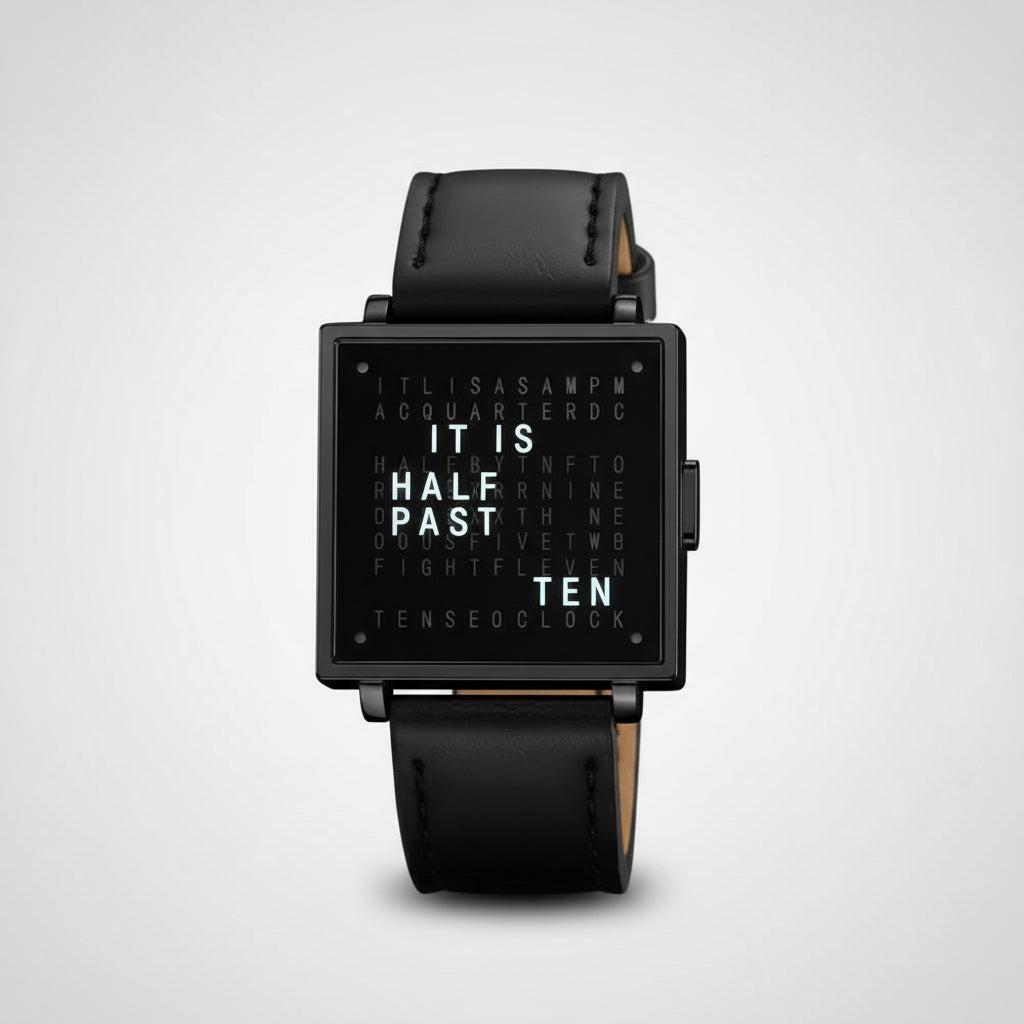 Uniek Unisex Textueel Horloge LED Verlichting Modern Design