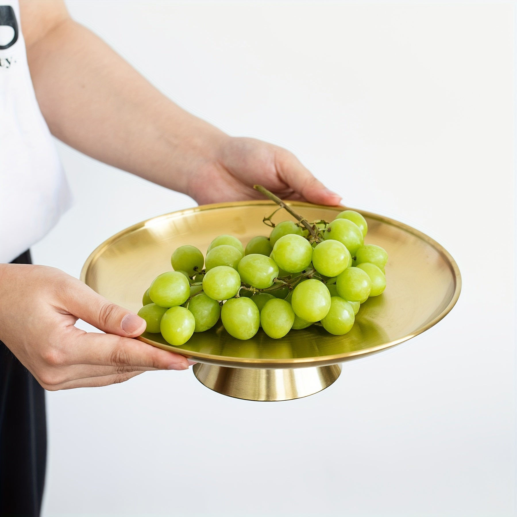 SteelTray - Roestvrijstalen Hoog Dienblad | Voor Fruit, Gebak & Snacks