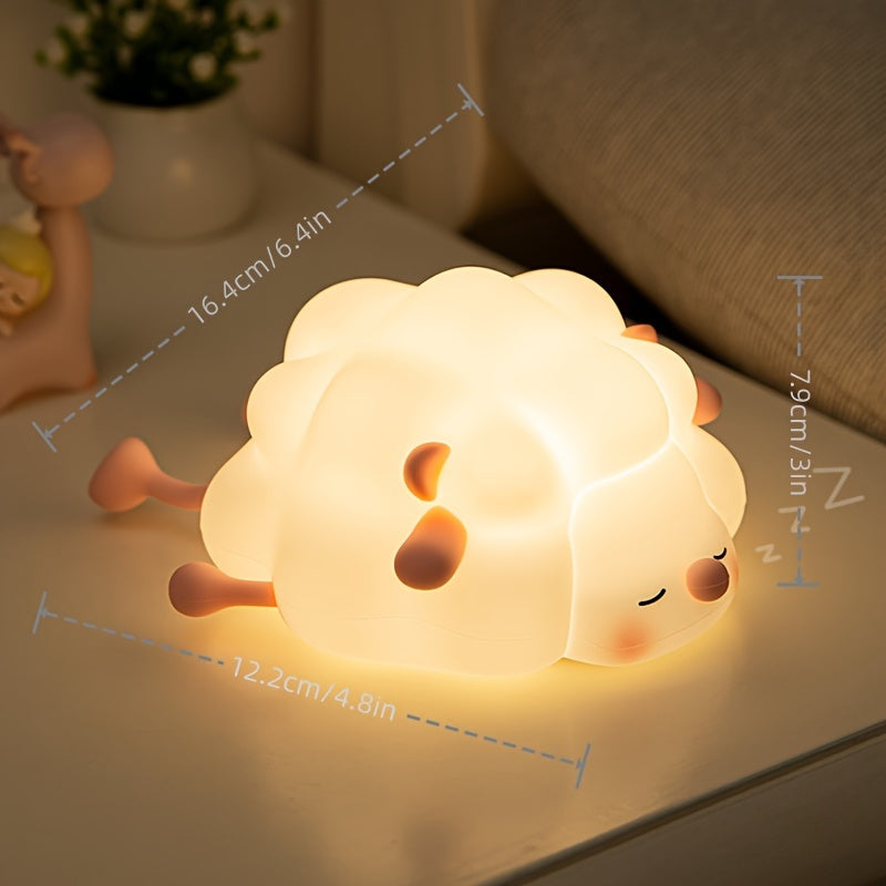 SheepGlow - USB Rechargeable Pink Sheep LED Night Light