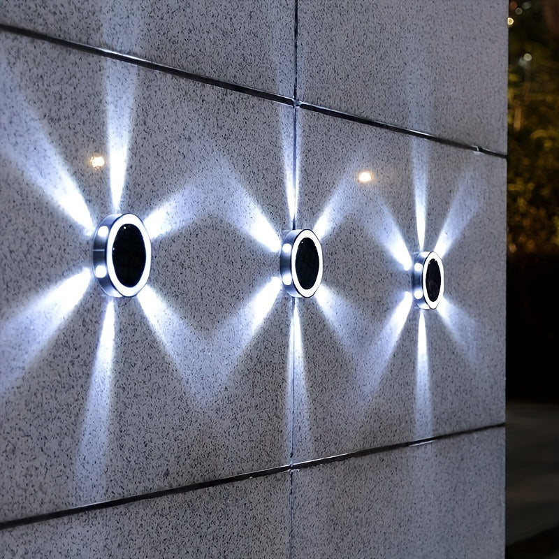 SolarLicht - 6 LED Illuminazione da Terra, Lampada Solare da Esterno per Sentiero, Giardino e Patio