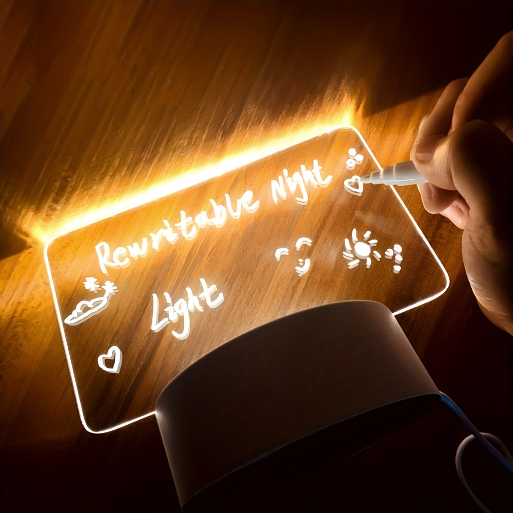 NoteGlow - LED Notitiebord Nachtlampje met USB Voeding