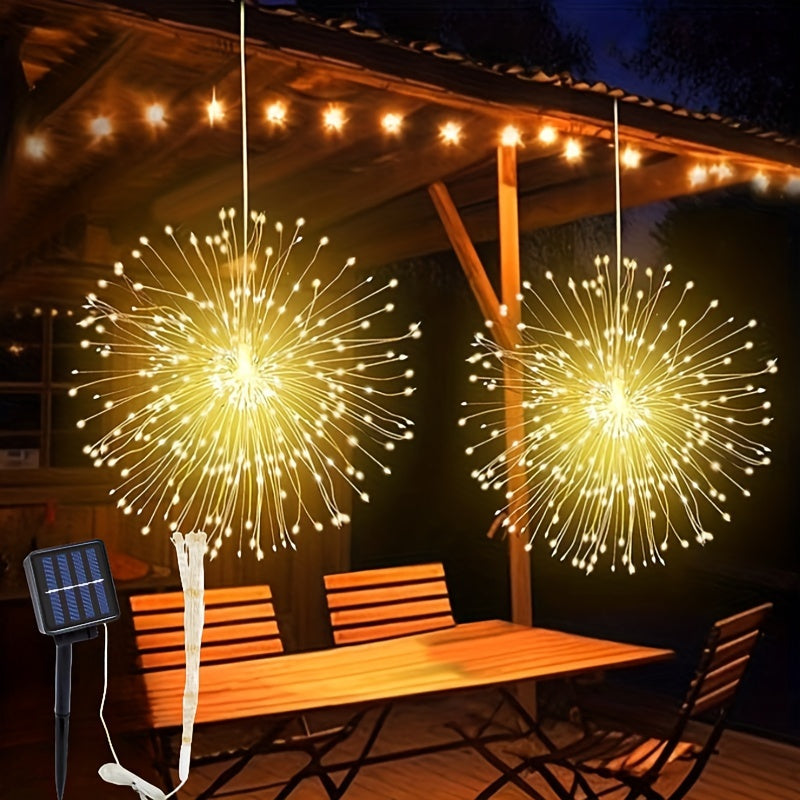 SolarGlow - Illuminazione da Giardino a LED con Energia Solare con 90 LED Bianco Caldo