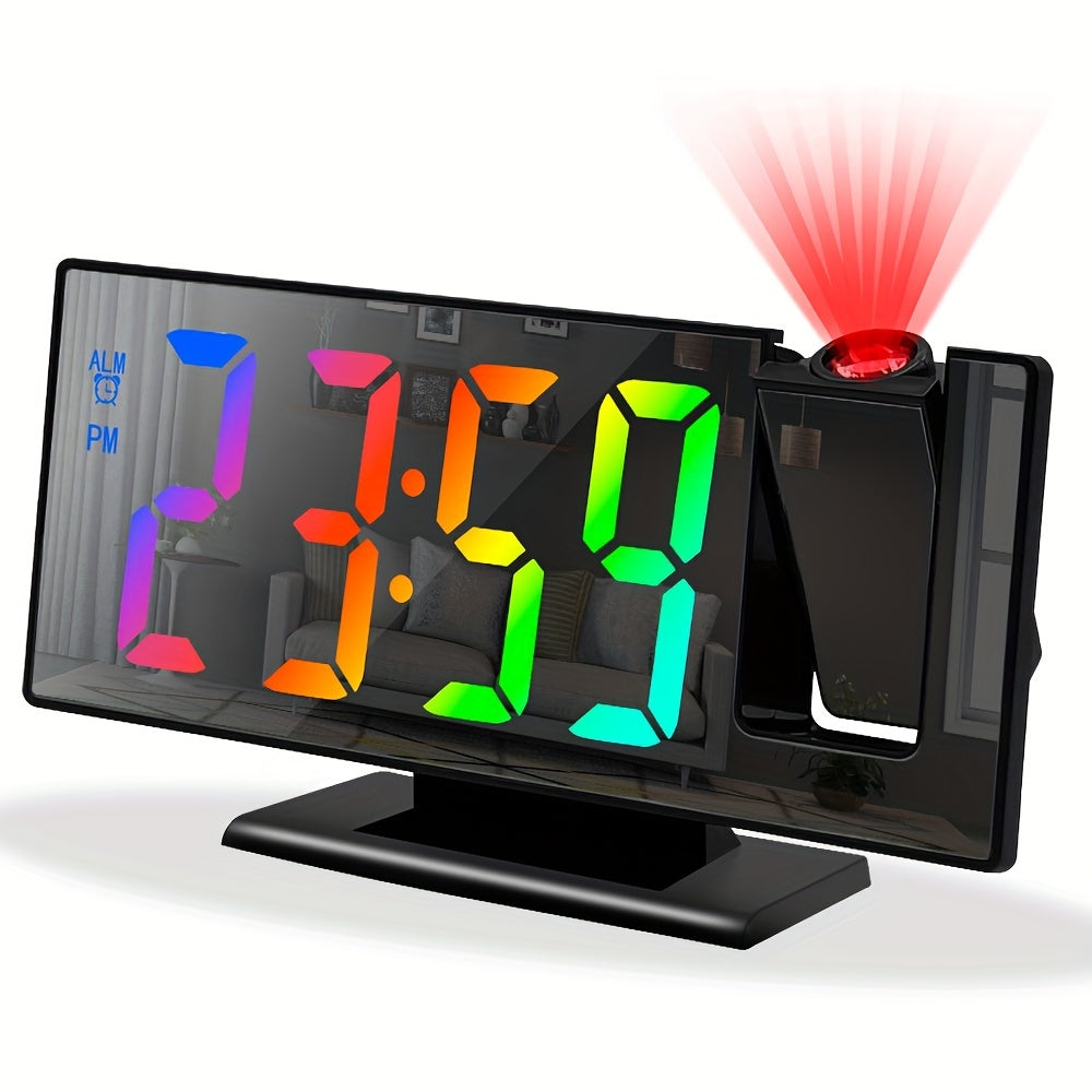 NieNie - Projectie Wekker met Digitaal Display en Spiegeleffect