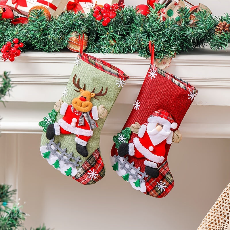 FestiveSocks - 4 Stuks Kerstsok Set