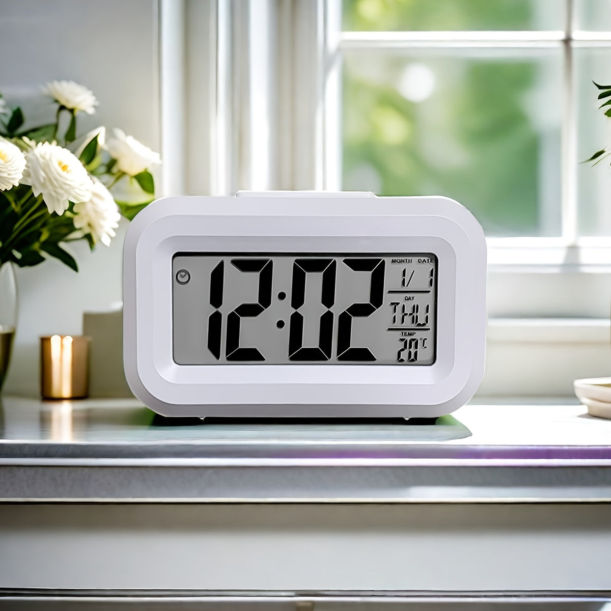 GlowClock - Digitale Wekker met Datum- en Lichtweergave