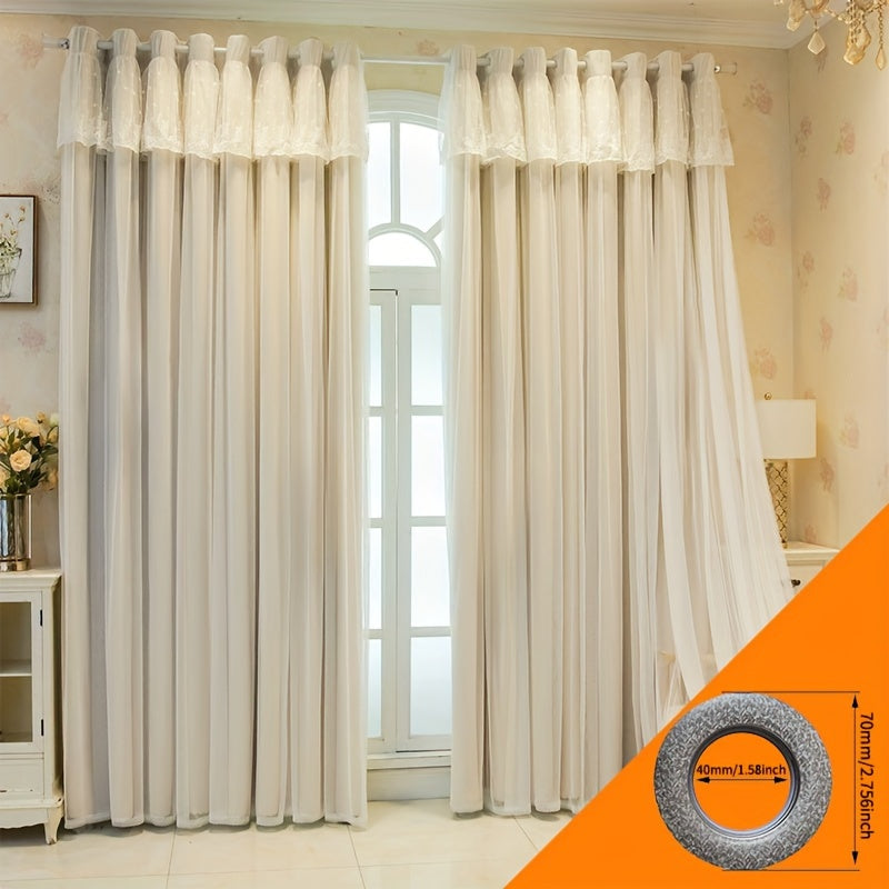 Princess Style Gordijnen - Blackout Privacy Raambekleding Set van 2 Stuks