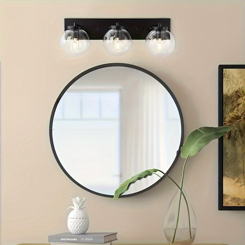 Ronde Wandspiegel – Roestvrijstalen Frame, Make-up Spiegel voor Badkamer en Slaapkamer, Woondecoratie