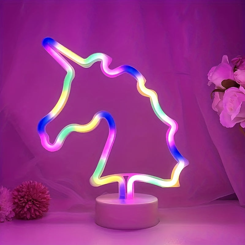 UnicornGlow - Neon Eenhoorn USB Tafellamp voor Feest & Decoratie