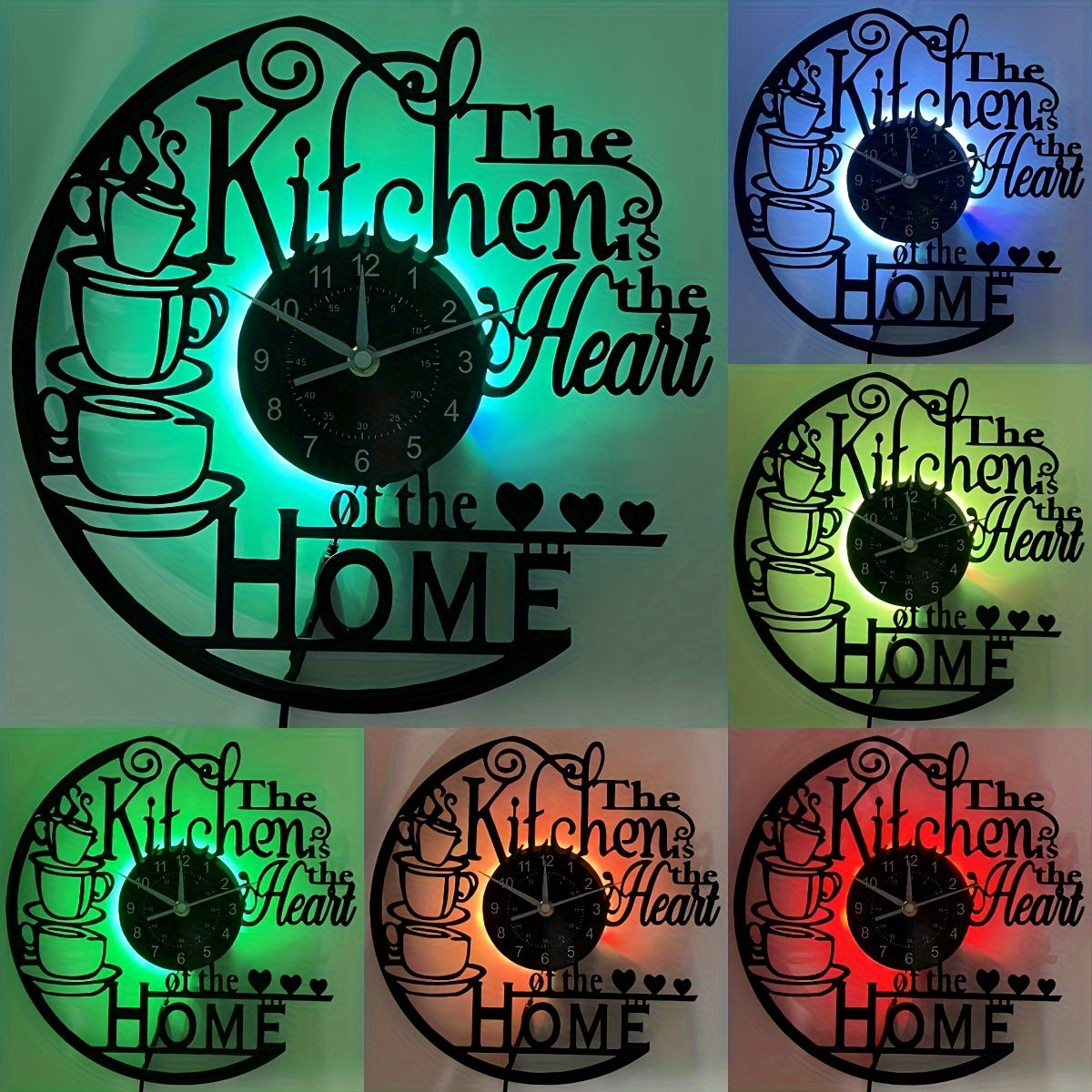 Vinyl Record Wandklok - Stille Klok voor Woonkamer, Slaapkamer en Keuken