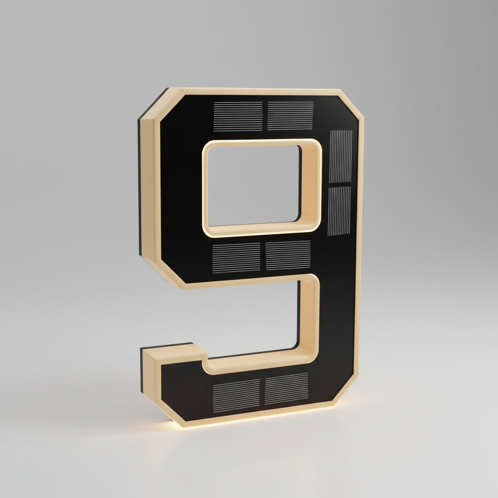 Solar Huisnummer Licht LED Display Waterdicht Zonne Energie Aangedreven