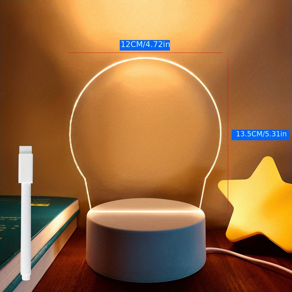 NoteGlow - LED Notitiebord Nachtlampje met USB Voeding