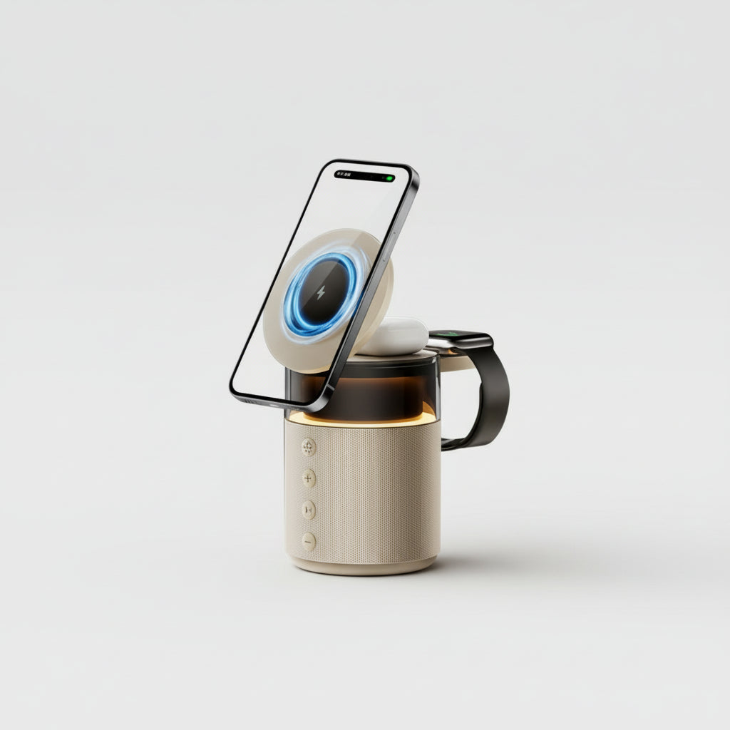 Draadloze Oplaadstation Nachtlamp Multifunctionele USB C Charger Stand