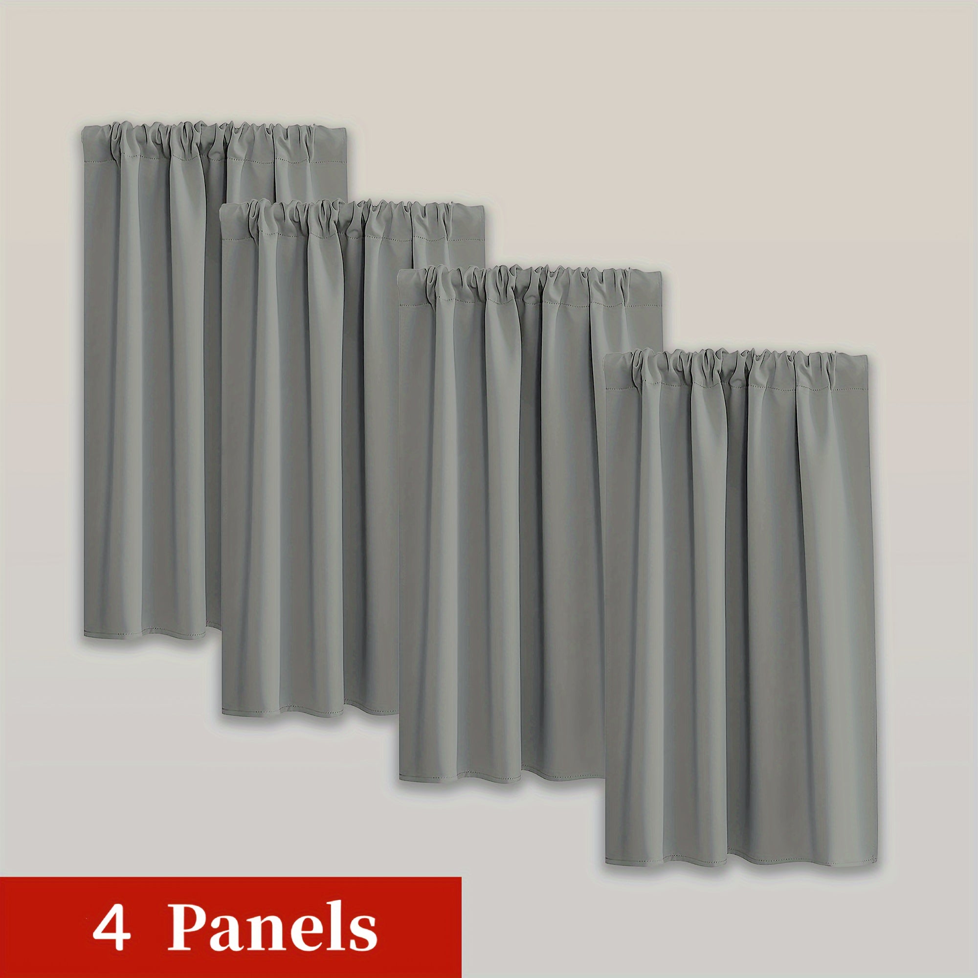 Blackout Curtains - Moderne Verduisterende Gordijnen Set van 4 Stuks