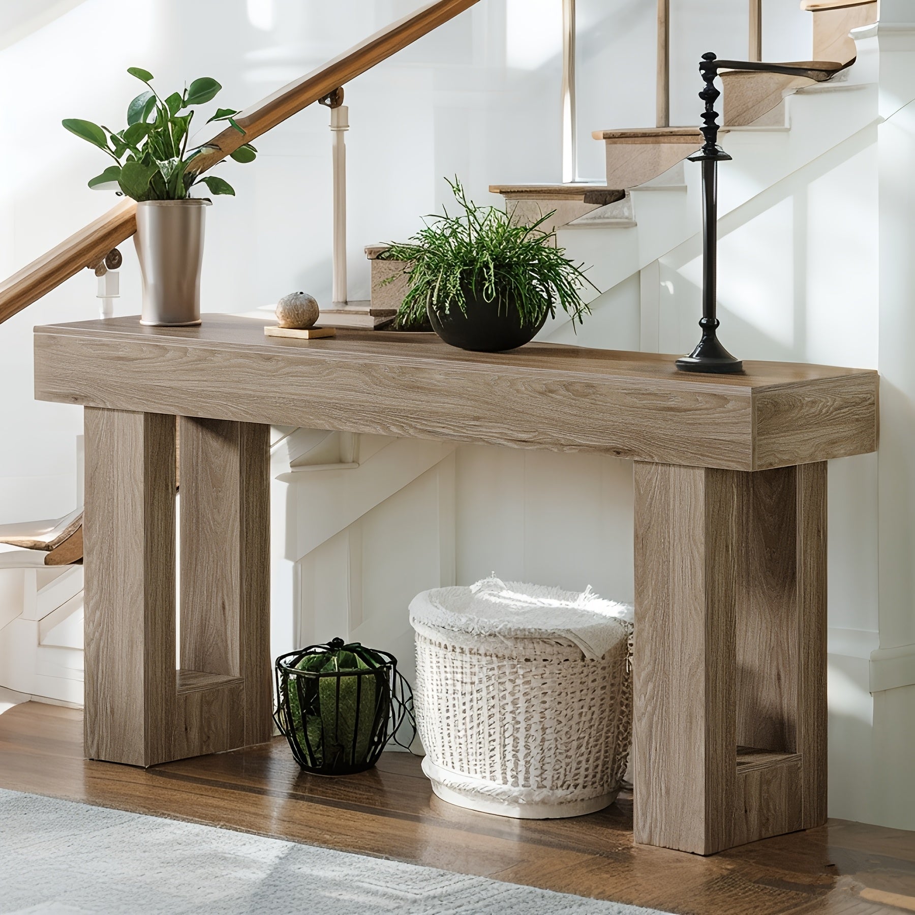 Mesa Lateral Mesa de Fazenda de Madeira Hall Sala de Estar Multifuncional