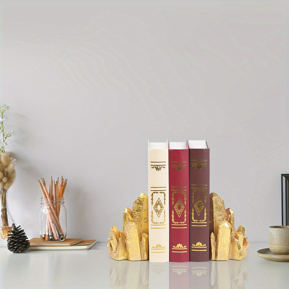 CrystalForm - Set di 2 Fermalibri in Resina Stile Vintage