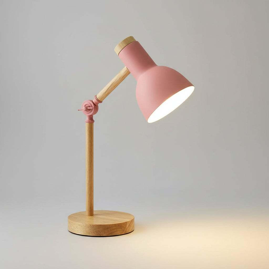 Adjustable Wooden Desk Lamp Scandinavian Style for Home Office 1