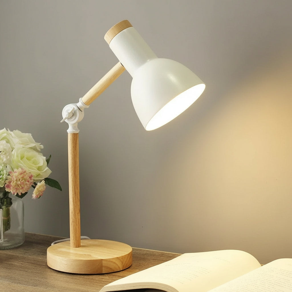 Adjustable Wooden Desk Lamp Scandinavian Style for Home Office 2